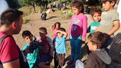 mangal komuru -  İlk defa drone gören çocukların mutluluğu kameraya böyle yansıdı  Videosu