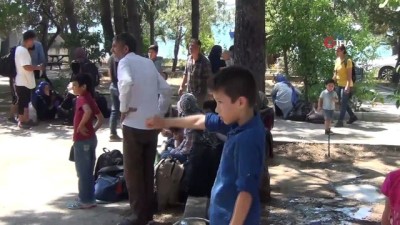  Ayvalık’ta 65 göçmen yakalandı