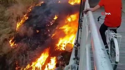 naylon poset -  Köprü alev alev böyle yandı Videosu