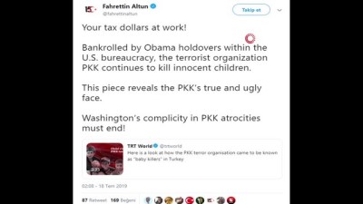  Fahrettin Altun: “Vergi olarak verdiğiniz dolarlar işbaşında” 