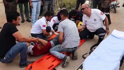 motosiklet surucusu -  Karaman’da otomobille motosiklet çarpıştı: 1 yaralı Videosu