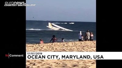 Video | ABD'de motor arızası yaşayan tek kişilik uçak denize zorunlu iniş yaptı