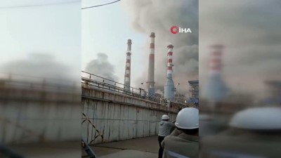 amator kamera -  - Çin'de Kömür Gazlaştırma Tesisinde Patlama Videosu