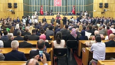 grup toplantisi - Bahçeli: “Anadolu coğrafyası silahtan önce gönüllerin fethi ve muazzam bir yönetim, kudret
ve sisteminin marifetiyle kazanılmıştır” -TBMM  Videosu