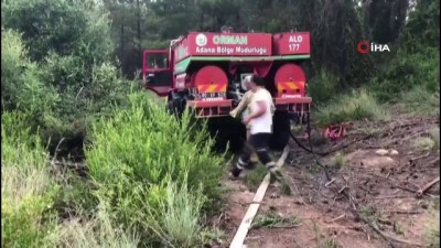 yangin yeri -  Osmaniye’de çıkan orman yangınında bir kişi yanarak öldü Videosu