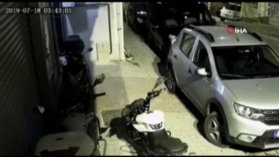  İstanbul’da hırsızların motosikletleri saniyeler içerisinde böyle çaldı 