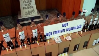 votka -  Mut’ta sahte içki operasyonu  Videosu