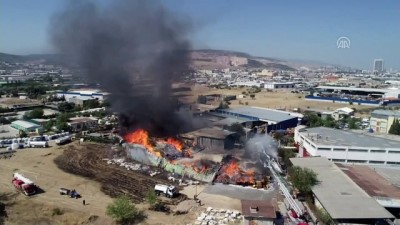 yangina mudahale - Ahşap palet fabrikasında yangın (2) - İZMİR  Videosu