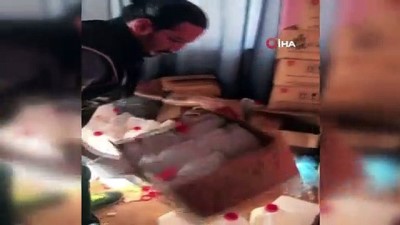 imalathane -  Alanya’da içki imalathanesi gibi eve polis baskını kamerada Videosu