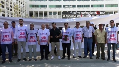 toplu is sozlesmesi -  Antalya Büyükşehir Belediyesi'nde grev Videosu