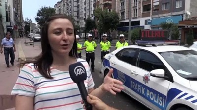 'Figüran polisler'den trafikte denetim - SAMSUN 