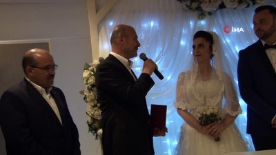 nikah toreni -  İçişleri Bakanı Süleyman Soylu memleketi Trabzon’da nikâh şahitliği yaptı Videosu