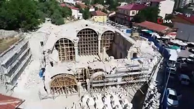  Müze olarak kullanılması planlanan Ermeni kilisesi havadan görüntülendi 