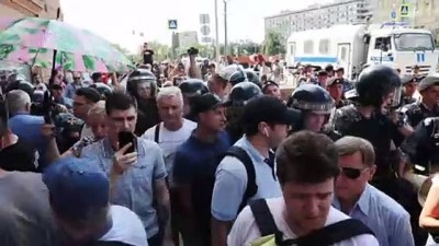 izinsiz gosteri - Rusya'da seçim protestosu - MOSKOVA Videosu