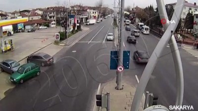 kural ihlali -  Sakarya’daki kazalar kameraya yansıdı  Videosu