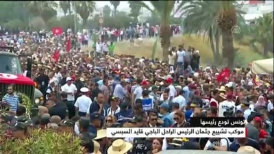 devlet baskani - Tunus Cumhurbaşkanı Sibsi'nin cenaze töreni (10) - TUNUS Videosu