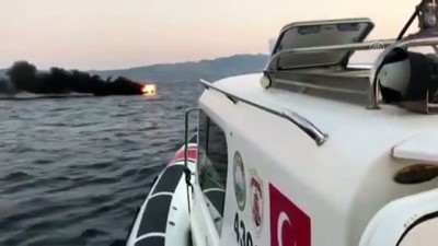 Muğla'da tekne yangını (2)