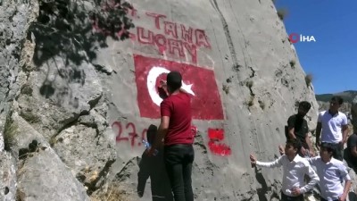 hain saldiri -  Şehidin ismi dağlara taşlara yazıldı  Videosu