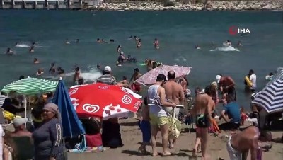 yuzme -  Sıcaktan bunalan Bursalılar denize akın etti  Videosu