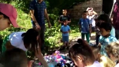 pamuk seker - Köy çocuklarının oyuncak ve pamuk şeker sevinci - SAMSUN  Videosu