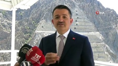  Bakan Pakdemirli, Türkiye'nin en yüksek barajı için tarih verdi