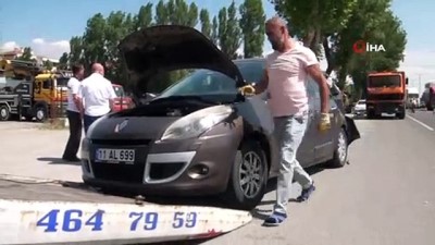 yaya gecidi -  Kütahya'da kamyon otomobile çarptı: 4 yaralı  Videosu