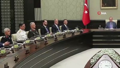  MGK, Cumhurbaşkanı Recep Tayyip Erdoğan başkanlığında toplandı 