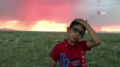 film gibi -  Ağrı’da gökyüzü kızıla büründü  Videosu