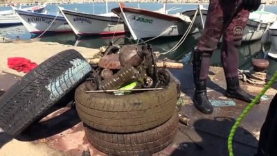 cevre kirliligi - Zonguldak'ta deniz dibi temizliği yapıldı - ZONGULDAK Videosu
