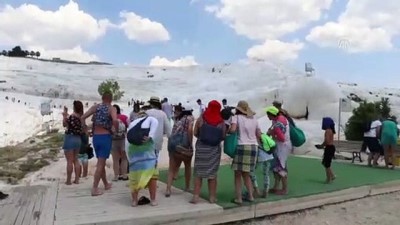 sifali su - Pamukkale'yi 6 ayda 1 milyon turist gezdi - DENİZLİ  Videosu