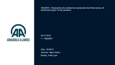 yolcu otobusu - Yolcu otobüsü şarampole devrildi: 10 yaralı - AKSARAY  Videosu