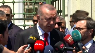 Cumhurbaşkanı Erdoğan, cuma namazı sonrası açıklamalarda bulundu - İSTANBUL 