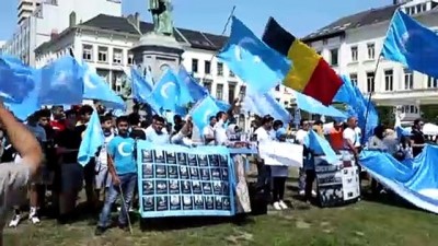 Uygur Türkleri Çin'i protesto etti - BRÜKSEL