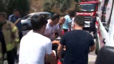 emniyet kemeri -  Emniyet kemerini koltuğa taktı, kazada ağır yaralandı  Videosu