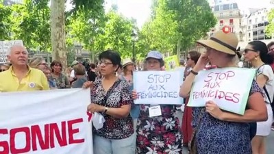  - Kadına şiddet Paris’te protesto edildi