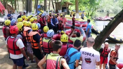 rafting heyecani - Melen Çayı'nın uzaklardan gelen misafirleri - DÜZCE  Videosu