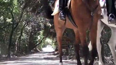 kadin astsubay - Milli parkın güvenliği atlı timlere emanet - AYDIN  Videosu