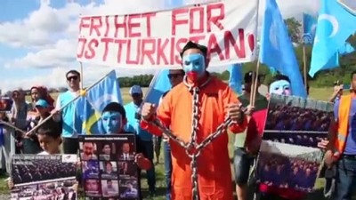 politika - İsveç'te Çin protestosu-STOCKHOLM  Videosu