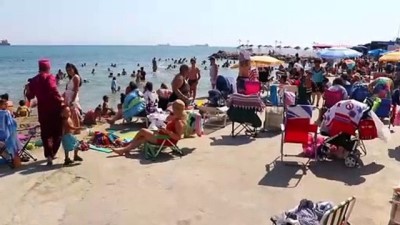 Şarköy'de 'mavi bayraklı' plajlarda yoğunluk - TEKİRDAĞ 