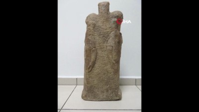 tarihi eser kacakciligi -  Roma dönemine ait kanatlı ve 3 başlı kadın heykeli ele geçirildi  Videosu