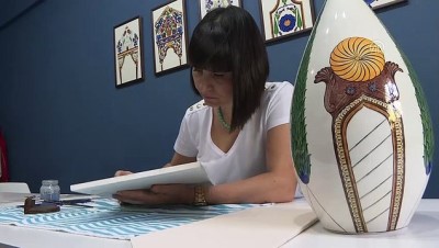 mezar taslari - Tarihi mezar taşlarını çini ile yaşatıyor - İZMİR  Videosu