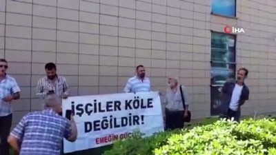 asgari ucret -  Belediye önünde eyleme gözaltı Videosu