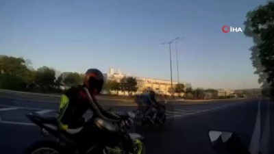 motosiklet surucusu -  Silivri’de motosiklet kazası... O anlar kamerada  Videosu
