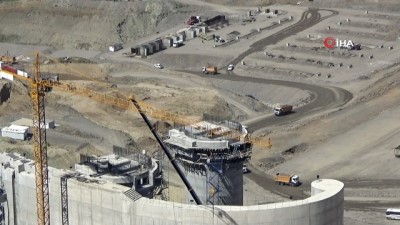  Alparslan-2 Baraj inşaatında çalışmalar sürüyor
