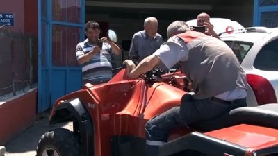 yakit tanki -  Ankaralı memur, 8 tonluk kamyonu çekebilen ATV tasarladı  Videosu