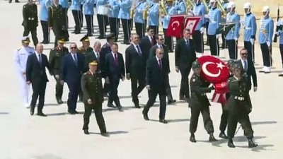 YAŞ üyeleri Anıtkabir'de - ANKARA 