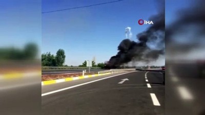  Konya'da mühimmat yüklü kamyonda yangın