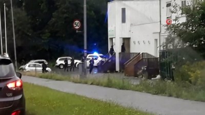 polise saldiri -  - Norveç’te camide ateş açan saldırganı polisi yakaladı Videosu