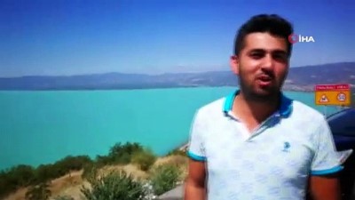  İznik Gölü turkuaz rengiyle görenleri kendine hayran bıraktı 