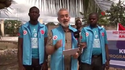 kurban kesimi -   TDV, Abidjan'da Prof. Dr. Ali Erbaş'ın Kurbanını Kesti Videosu